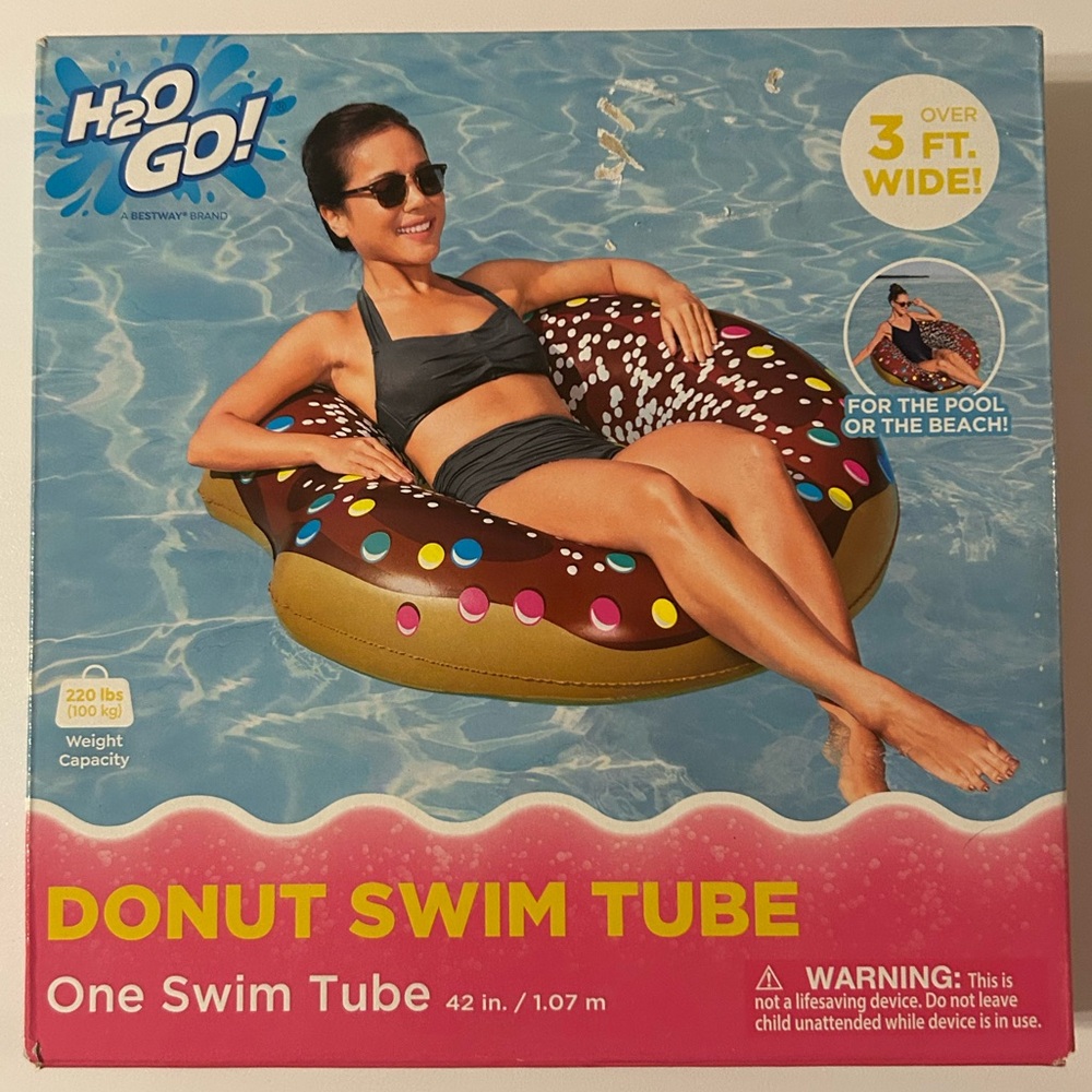 NIB H2O Go 42” donut swim tube